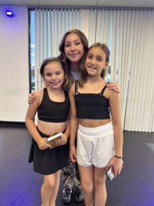 Guest Artist, Sophia Lucia, posing with dancers at the summer intensive (ARROW Arts Intensive, 2025)