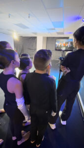 Dancers watching playback of "Room To Breathe" (ARROW Arts Intensive. 2025)